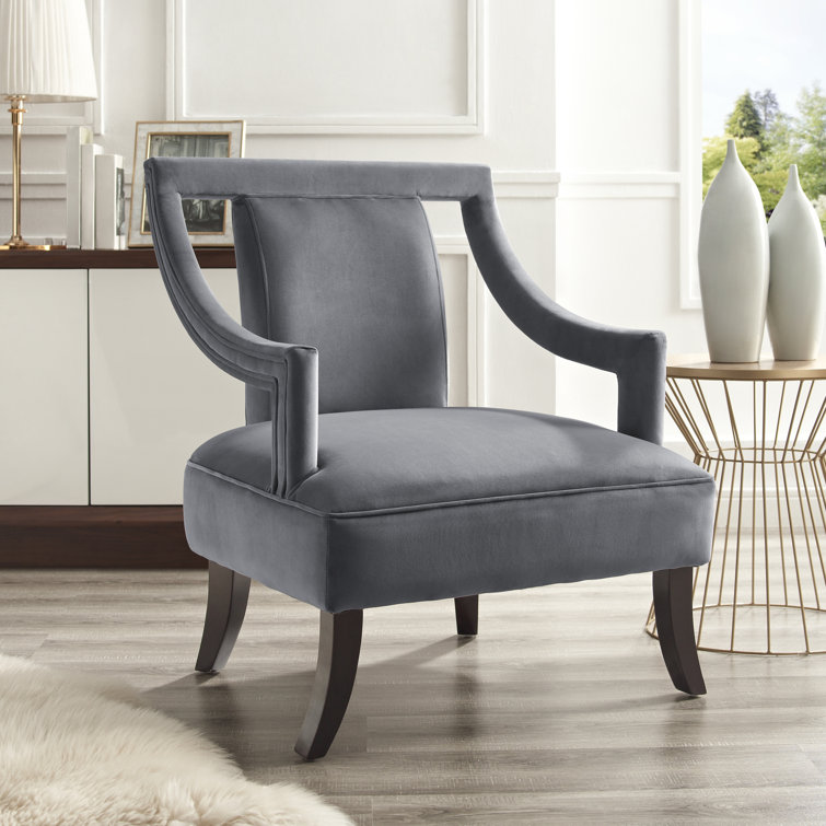 Square discount velvet chair